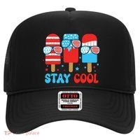 Stay Cool 4th July Popsicle American Flag Hat thumb 0