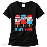 Stay Cool 4th July Popsicle American Flag Women's T-Shirt thumb 0
