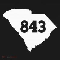 South Carolina 843 Area Code Doggie Tank thumb 4
