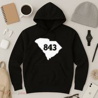 South Carolina 843 Area Code Hoodie thumb 3