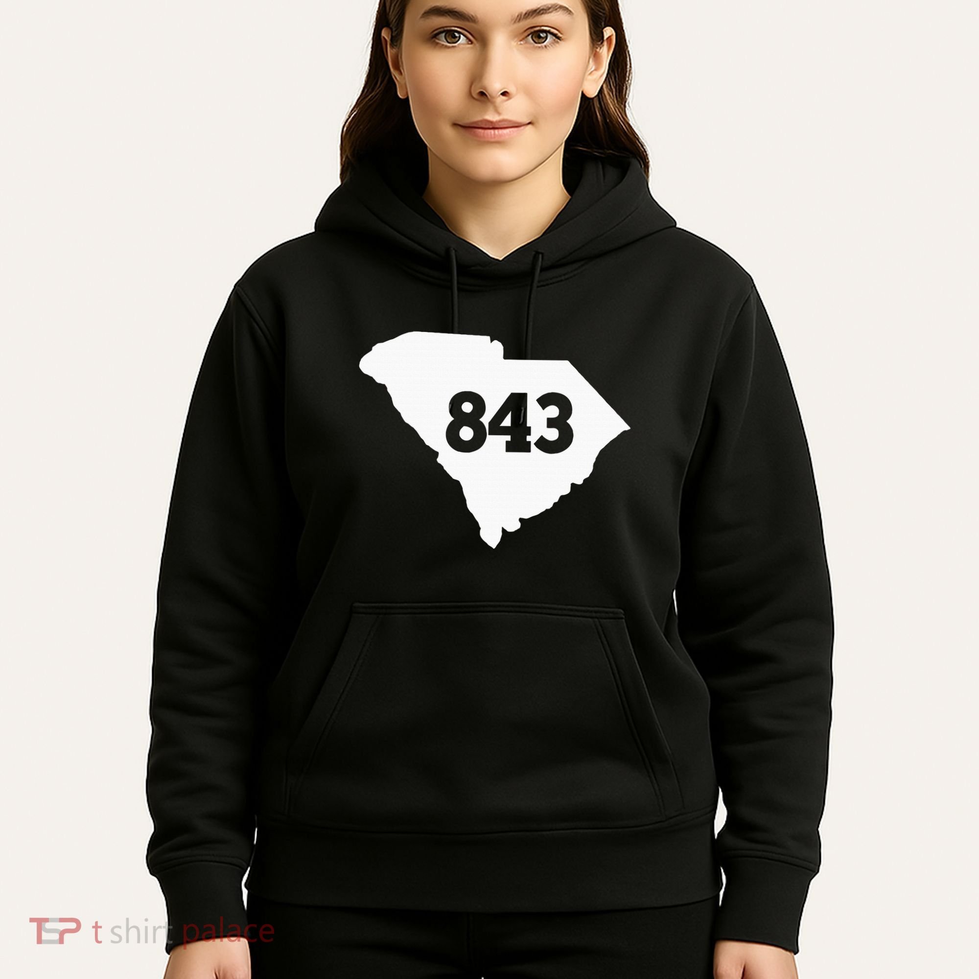 South Carolina 843 Area Code Hoodie