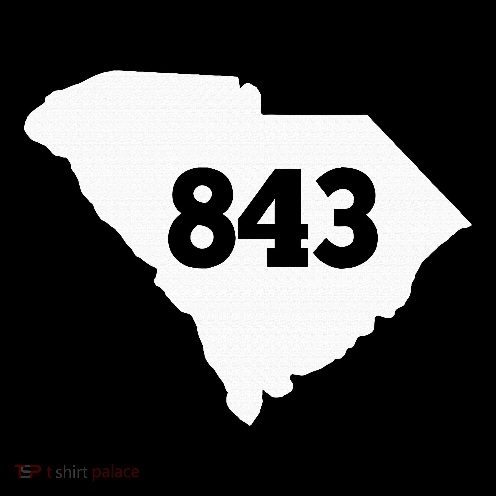 South Carolina 843 Area Code Hoodie