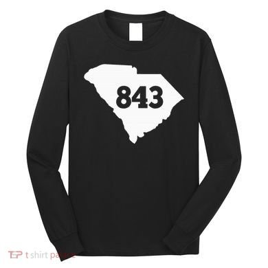 South Carolina 843 Area Code Long Sleeve Shirt