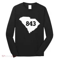 South Carolina 843 Area Code Long Sleeve Shirt thumb 0