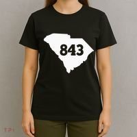 South Carolina 843 Area Code T-Shirt thumb 4