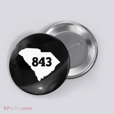 South Carolina 843 Area Code Button