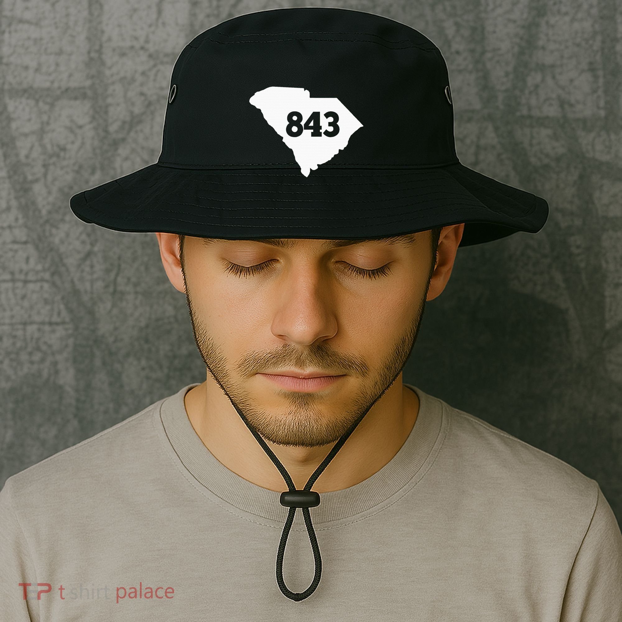 South Carolina 843 Area Code Bucket Hat