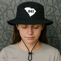 South Carolina 843 Area Code Bucket Hat thumb 3