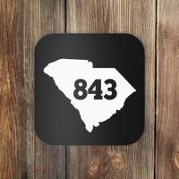 South Carolina 843 Area Code Coaster thumb 0