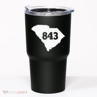 South Carolina 843 Area Code Tumbler thumb 0