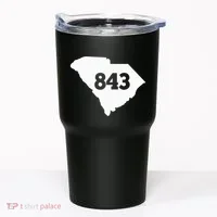 South Carolina 843 Area Code Tumbler thumb 0