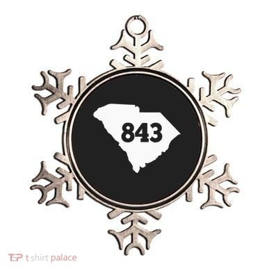 South Carolina 843 Area Code Ornament