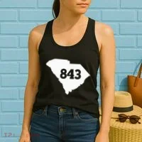 South Carolina 843 Area Code Women's Tank Top thumb 2