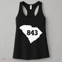 South Carolina 843 Area Code Women's Tank Top thumb 3
