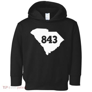 South Carolina 843 Area Code Toddler Hoodie