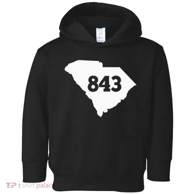 South Carolina 843 Area Code Toddler Hoodie
