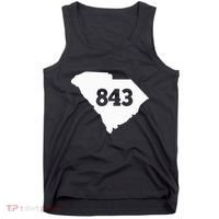 South Carolina 843 Area Code Tank Top thumb 0