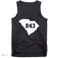 South Carolina 843 Area Code Tank Top thumb 0
