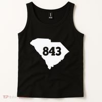 South Carolina 843 Area Code Tank Top thumb 2