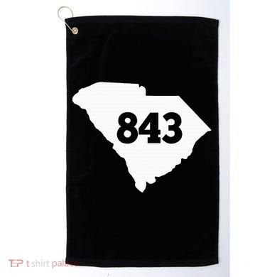 South Carolina 843 Area Code Golf Towel
