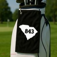 South Carolina 843 Area Code Golf Towel thumb 2