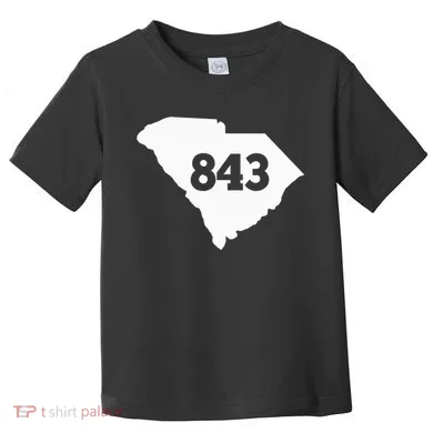 South Carolina 843 Area Code Toddler T-Shirt