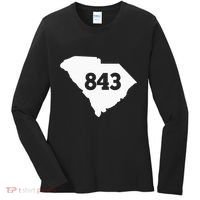 South Carolina 843 Area Code Women's Long Sleeve Shirt thumb 0