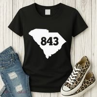 South Carolina 843 Area Code Women's T-Shirt thumb 3