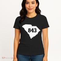 South Carolina 843 Area Code Women's T-Shirt thumb 4