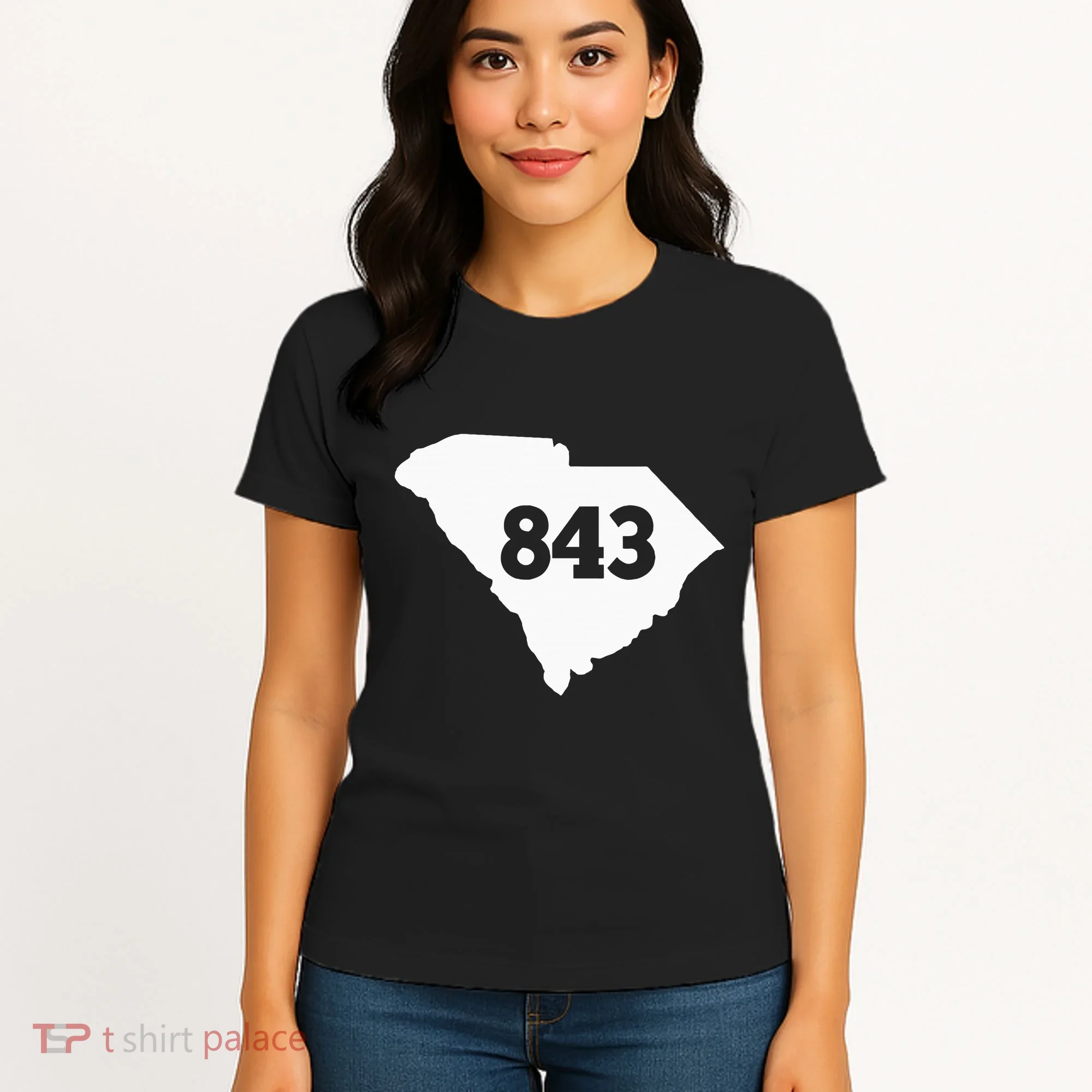 South Carolina 843 Area Code Women's T-Shirt