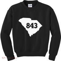 South Carolina 843 Area Code Kids Sweatshirt thumb 0