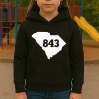 South Carolina 843 Area Code Kids Hoodie thumb 3