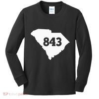 South Carolina 843 Area Code Kids Long Sleeve Shirt thumb 0