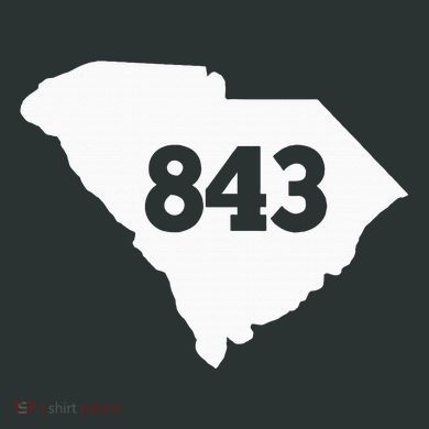 South Carolina 843 Area Code Infant Baby Jersey Bodysuit