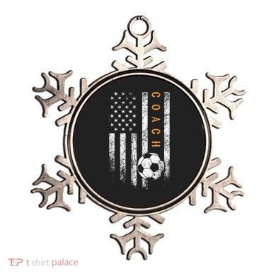 Soccer Coach American Flag Design Soccer Trainer Coaching Ornament