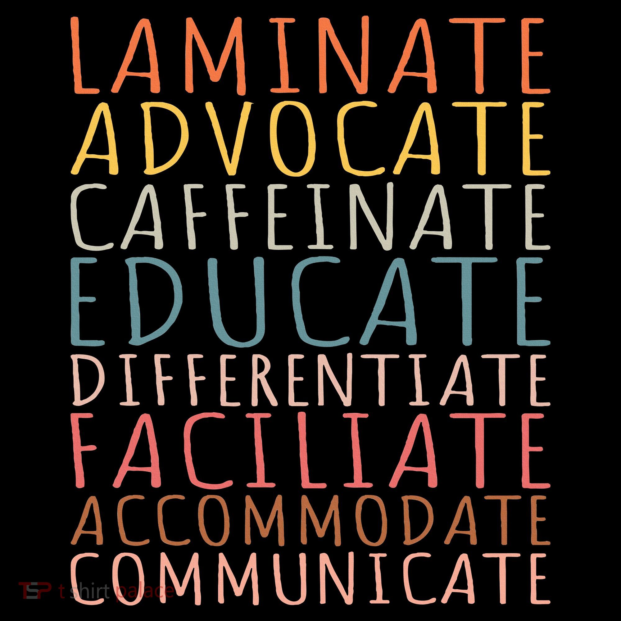 Sped Caffeinate Advocate Laminate Educate Teacher Hoodie