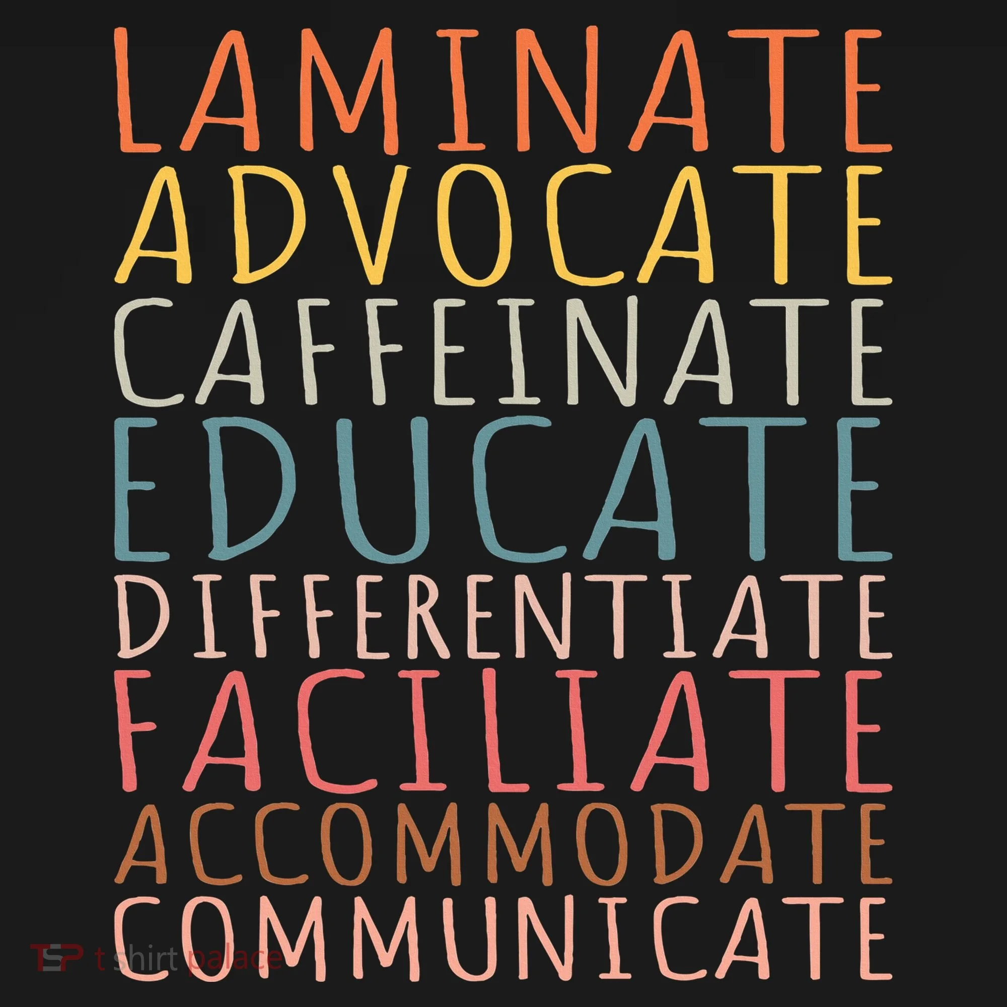 Sped Caffeinate Advocate Laminate Educate Teacher Hoodie