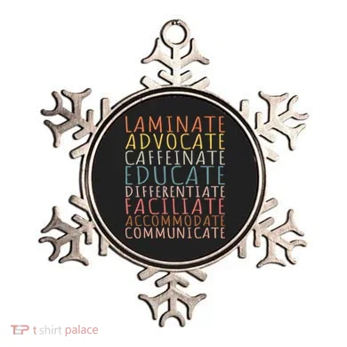 Sped Caffeinate Advocate Laminate Educate Teacher Ornament