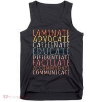 Sped Caffeinate Advocate Laminate Educate Teacher Tank Top thumb 0