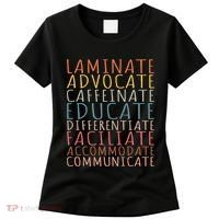 Sped Caffeinate Advocate Laminate Educate Teacher Women's T-Shirt thumb 0