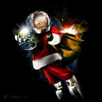 Santa Claus Astronaut In Space Bucket Hat thumb 4