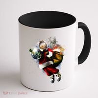 Santa Claus Astronaut In Space Coffee Mug thumb 1