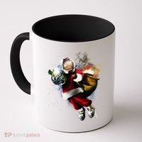 Santa Claus Astronaut In Space Coffee Mug thumb 0