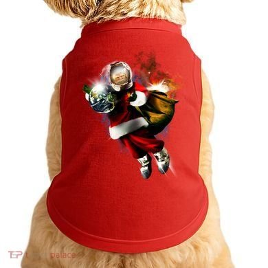 Santa Claus Astronaut In Space Doggie Tank