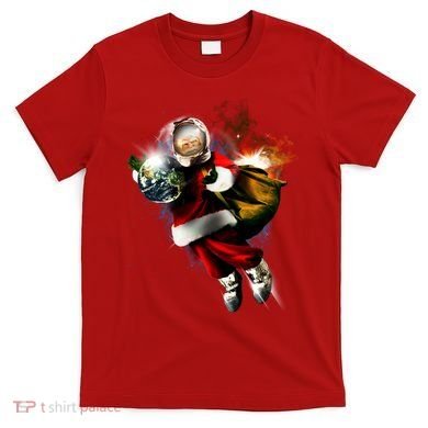 Santa Claus Astronaut In Space T-Shirt