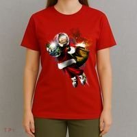 Santa Claus Astronaut In Space T-Shirt thumb 4