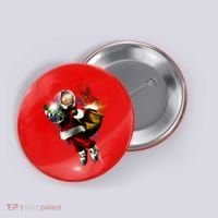 Santa Claus Astronaut In Space Button thumb 0