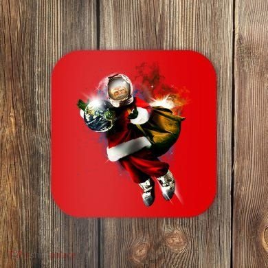 Santa Claus Astronaut In Space Coaster