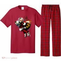 Santa Claus Astronaut In Space Pajama Set thumb 0