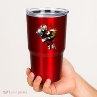Santa Claus Astronaut In Space Tumbler thumb 2